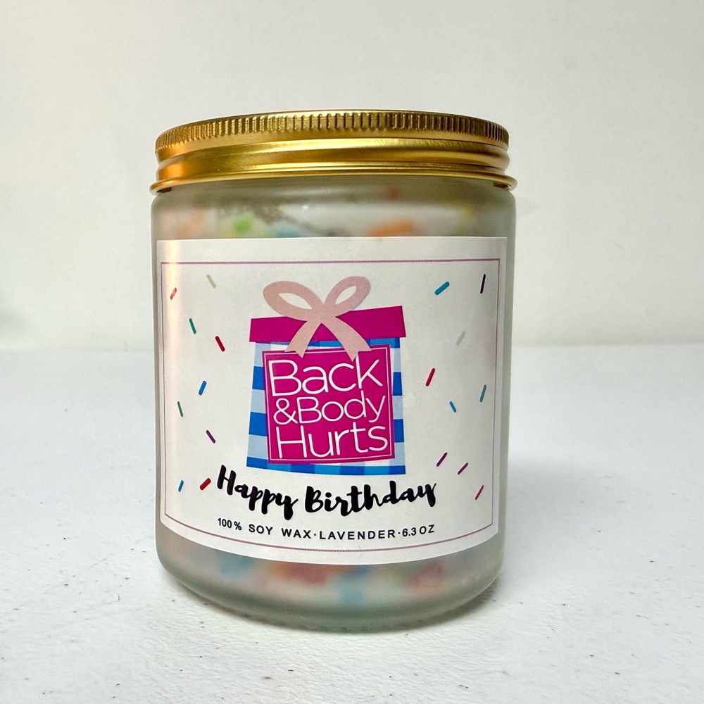 Happy Birthday- Lavender Soy Candle